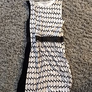 Mod dress black one side.  Unique.